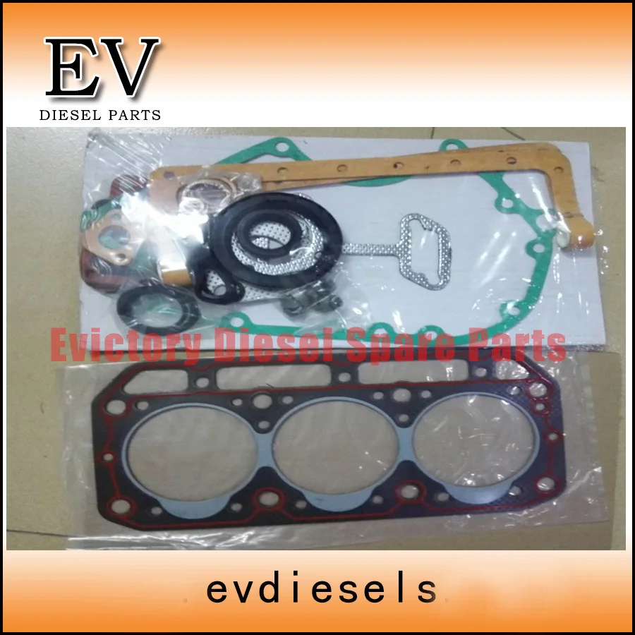 EV Gneuine хорошее состояние 3T82B 3T84 3D84-1 3T84HLE Головка блока цилиндров и Комплект прокладок для мини-экскаватора Komatsu PW20-1