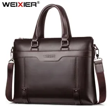 WEIXIER Большая вместительная сумка на плечо, мужская деловая сумка на молнии, высокое качество, кожа, 15 дюймов, портфели для ноутбука, сумки-мессенджеры, сумка-тоут