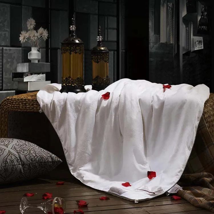 Новое летнее одеяло из 100% шелка для весны и осени одиночное или двойное свадебное