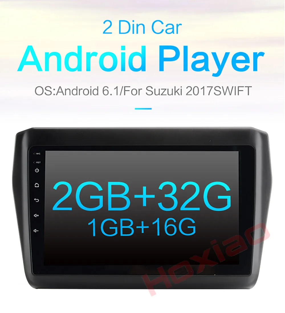 Cheap For  SUZUKI  swift  2017.2018  9 inch 1024*600 screen Car Android radio gps stereo 2 din car dvd player BT multimedia player 0