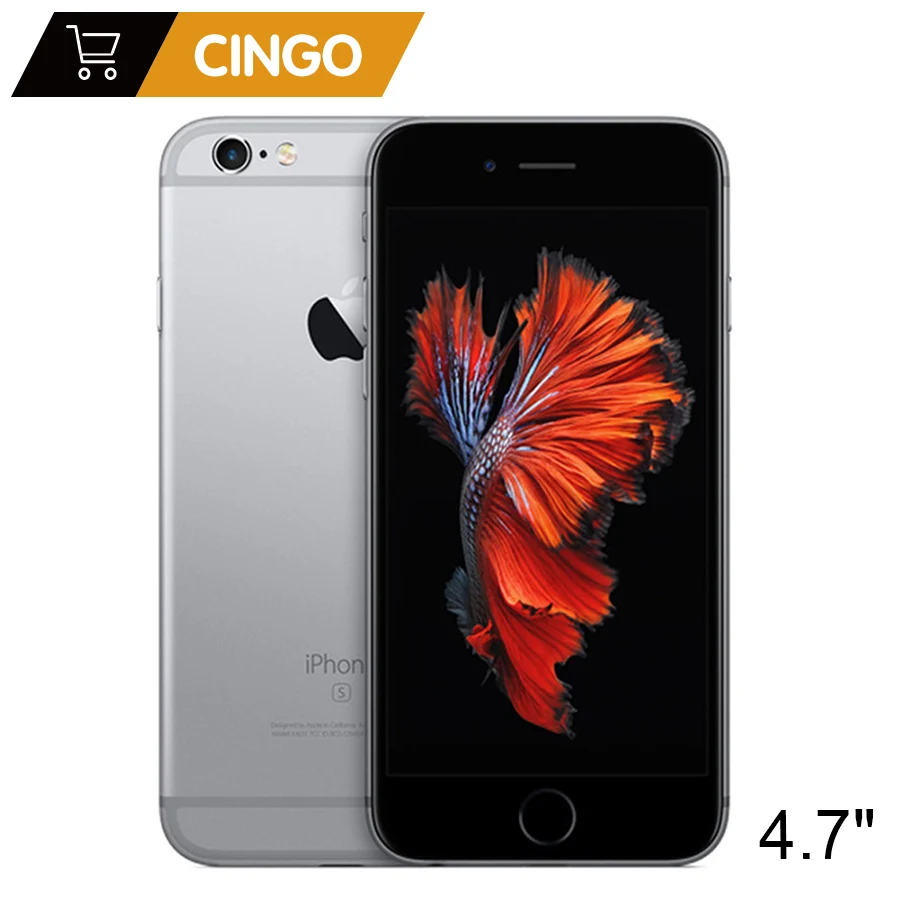 Оригинальный Apple iPhone 6s 2 Гб ОЗУ 16 Гб 64 Гб 128 Гб ПЗУ 4,7 "iOS двухъядерный 12.0MP камера отпечаток пальца разблокирована 4G LTE мобильный телефон