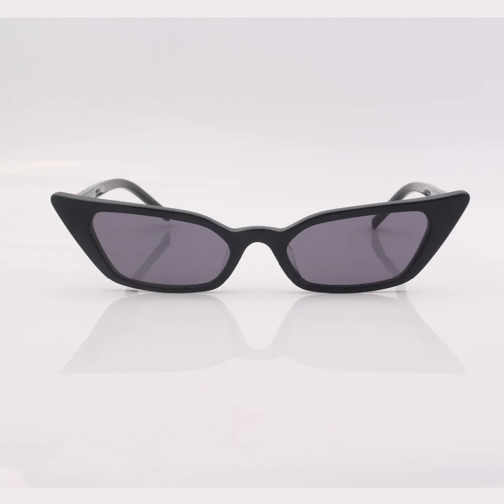 

high quality acetate black cat eye frame women sunglasses , small frame sunglasses for women