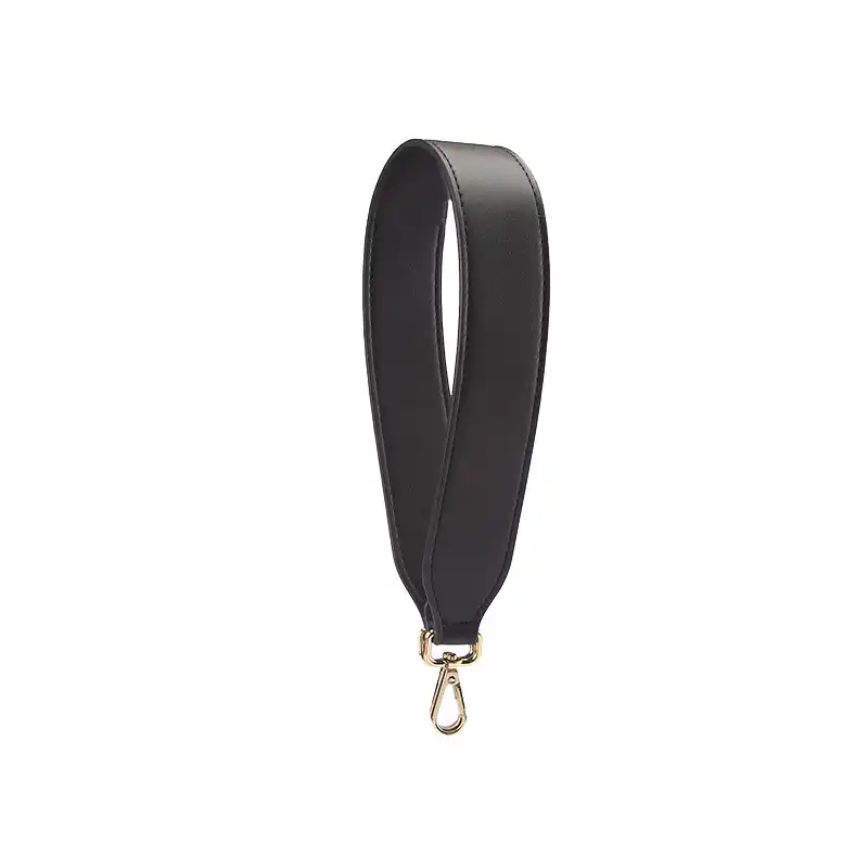 black leather handbag strap