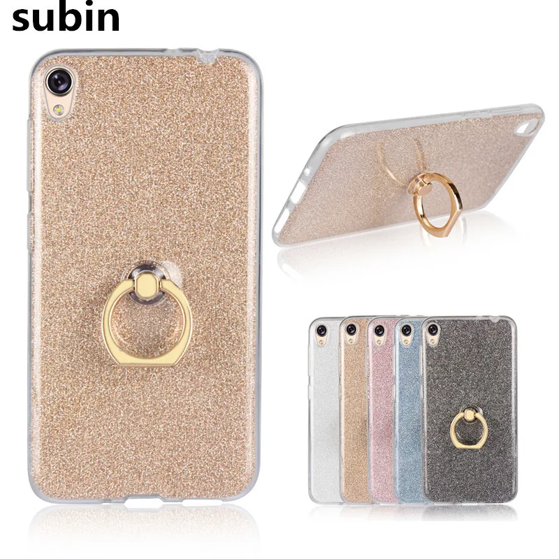 For Asus ZenFone Live ZB501KL Case Flash powder 3D Relief Silicone Zenfone 3 Go Cover TPU With Ring Phone Bag |