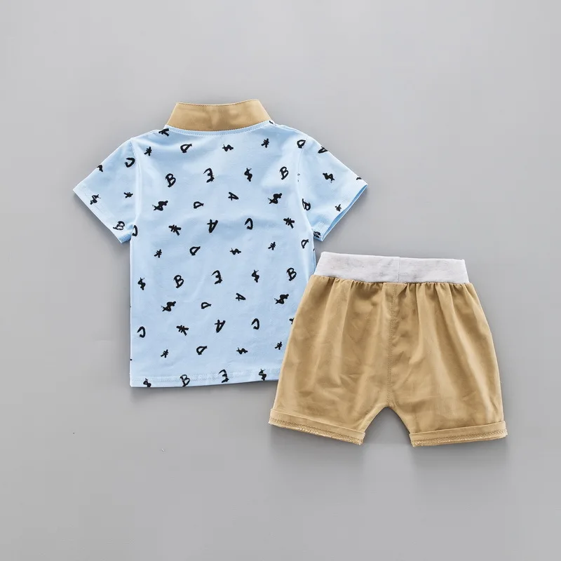 DIIMUU/новая модная одежда для мальчиков детская одежда хлопковый комплект с буквенным принтом, шорты футболки с рукавами и штаны Повседневная одежда для мальчиков