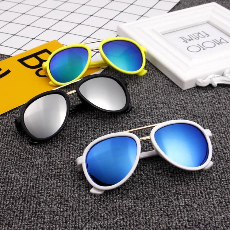 Vintage Pilot Boy Girls Kids Sunglasses Brand Designer Children Sun Glasses Oculos De Sol Gafas Lunette De Solei (10)