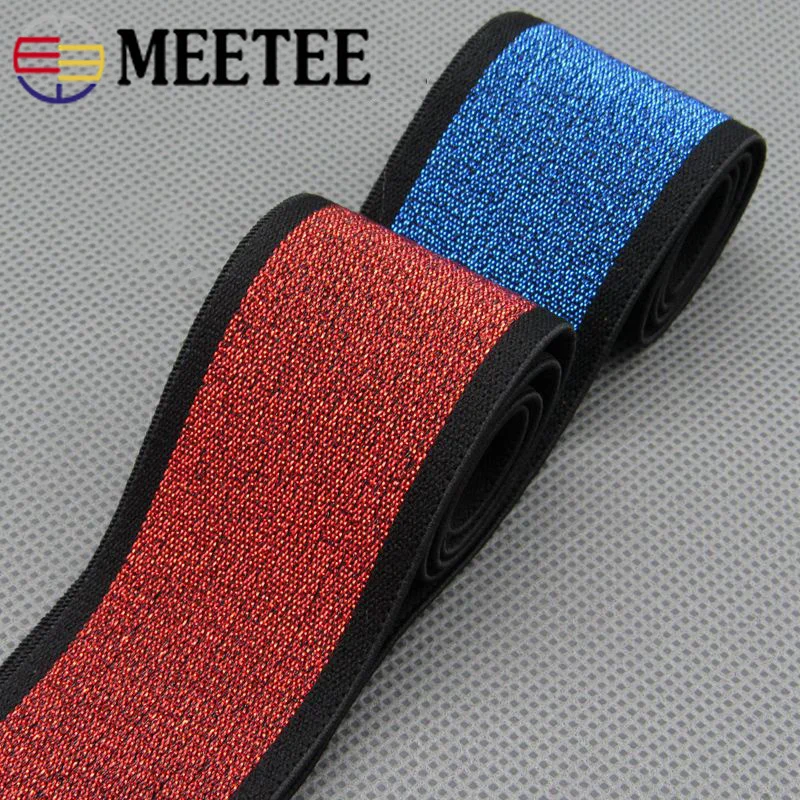 

2Meters 4cm Sewing Elastic Band Jacquard Decorative Stretch Webbings Waist Elastic Rubber Band Tapes DIY Bag Accessories EB101