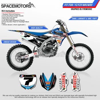 

MotoSpace Customized Team Graphics Backgrounds Decals 3M Stickers For YAMAHA YZF250FX 14-18 YZF250 2019 YZF450 14-17 18-19 082