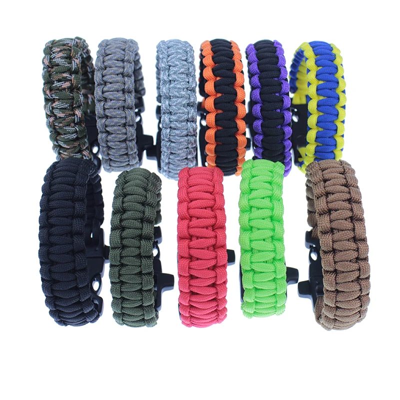 

Survival Bracelet Multi-functional 3 in 1 Outdoor Gear Escape Paracord Whistle Brand New Camping Hiking
