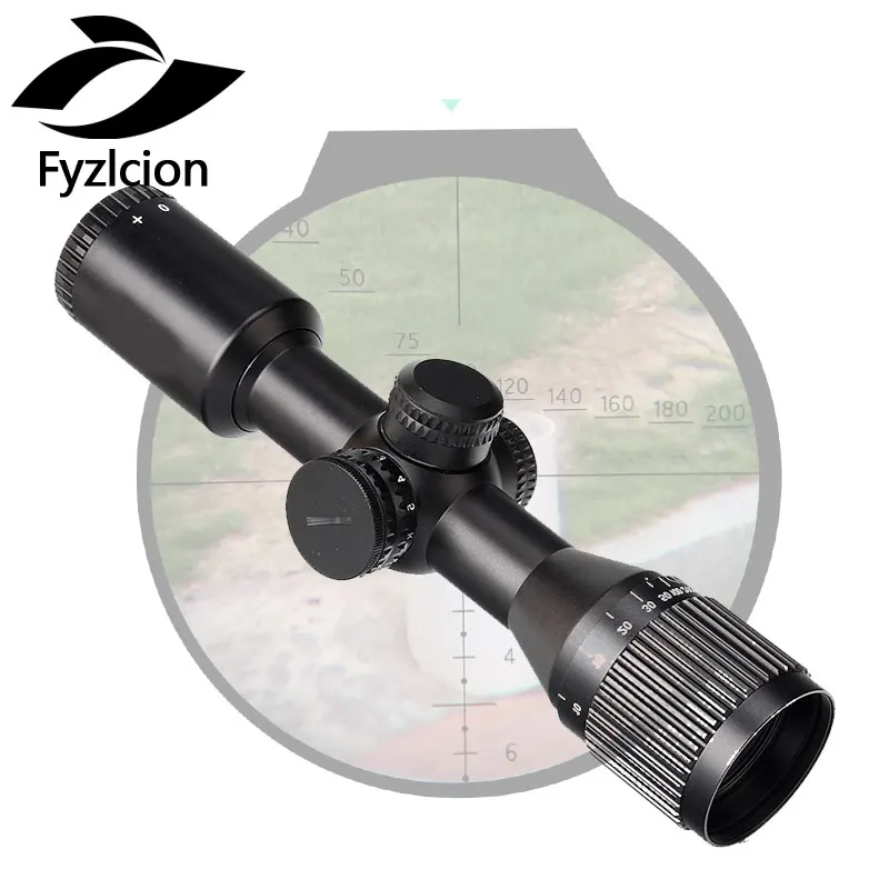

4X32 AOIR Rifle Scope Compact Hunting Tactical Wide Angle Riflescopes Mil Dot Illuminated Reticle Turrets Reset Optics