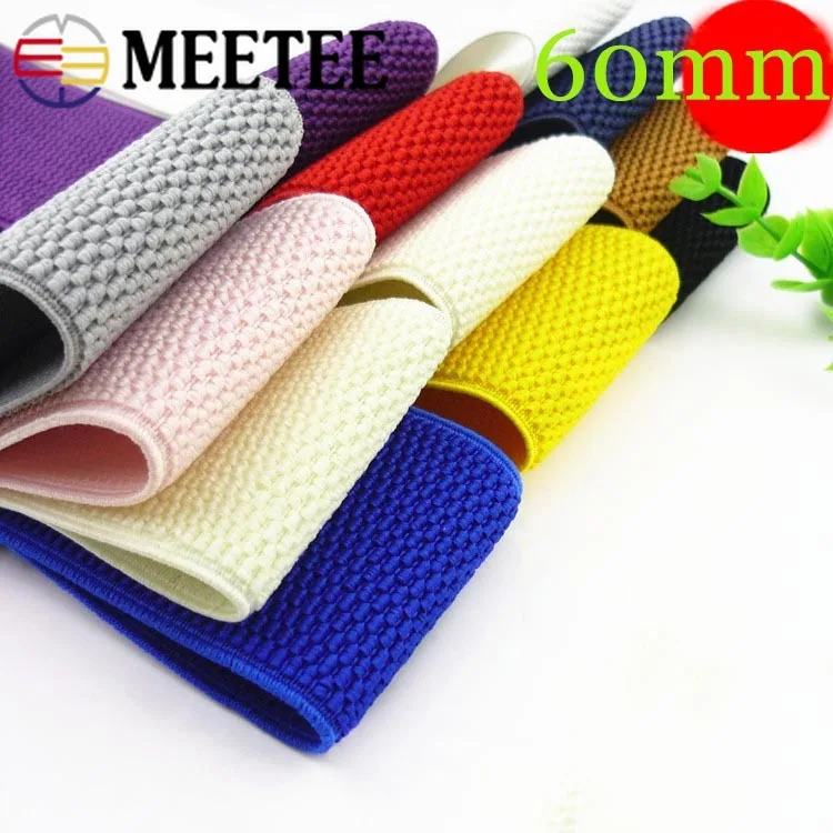 

3Meters 60mm Corn Grain Trousers Elastic Band Soft Belt Pants Rubber Band Waist Binding Tapes Skirt Bags DIY Sewing Accessories