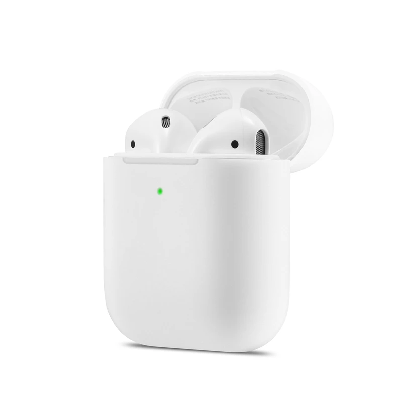 Ультратонкий ТПУ Bluetooth беспроводной защитный чехол для наушников для Airpods 2 разных ярких цветов сумка для наушников Airpods 2 аксессуары - Цвет: White