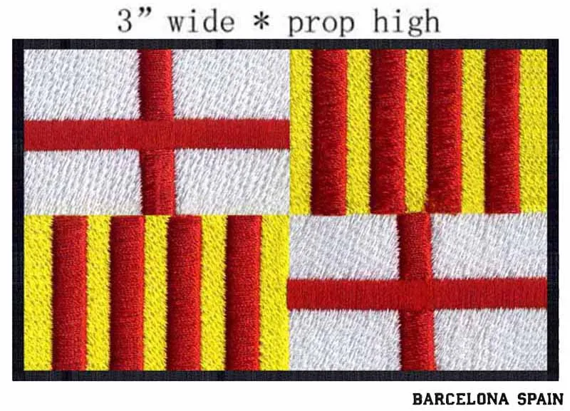 Barcelona スペイン国旗刺patchパッチ3 幅の配送 バスローブ耐久性 バッジ アクセサリー Badge Box Embroidery Trimbadge Embroidery Aliexpress