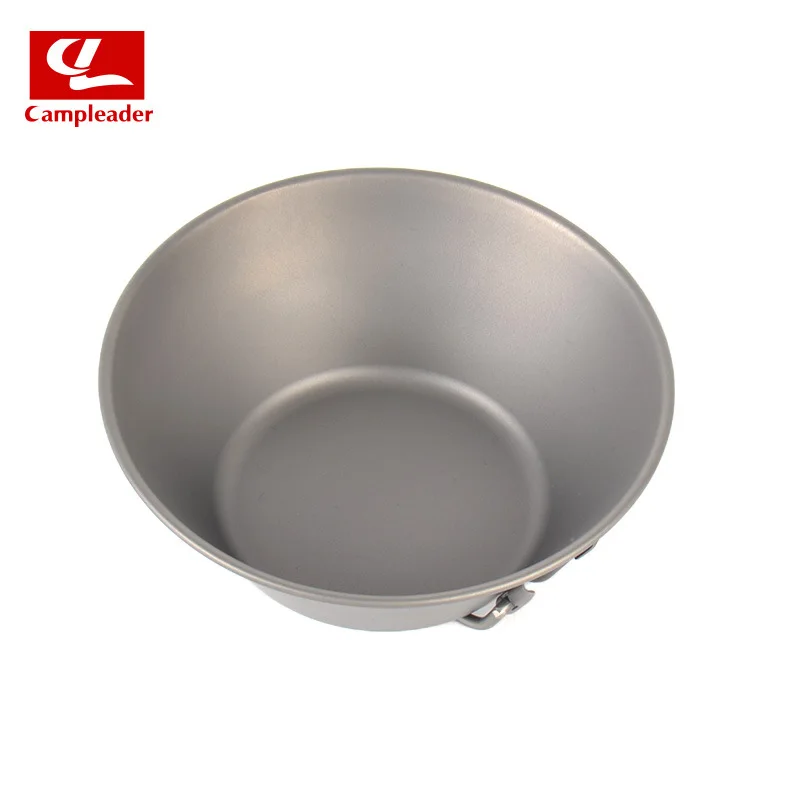 Outdoor Bowl Titanium Camping Cup Foldable Tableware Anti-Scalding Anti-Falling Outdoor Camping Picnic Titanium Cookware 300ml