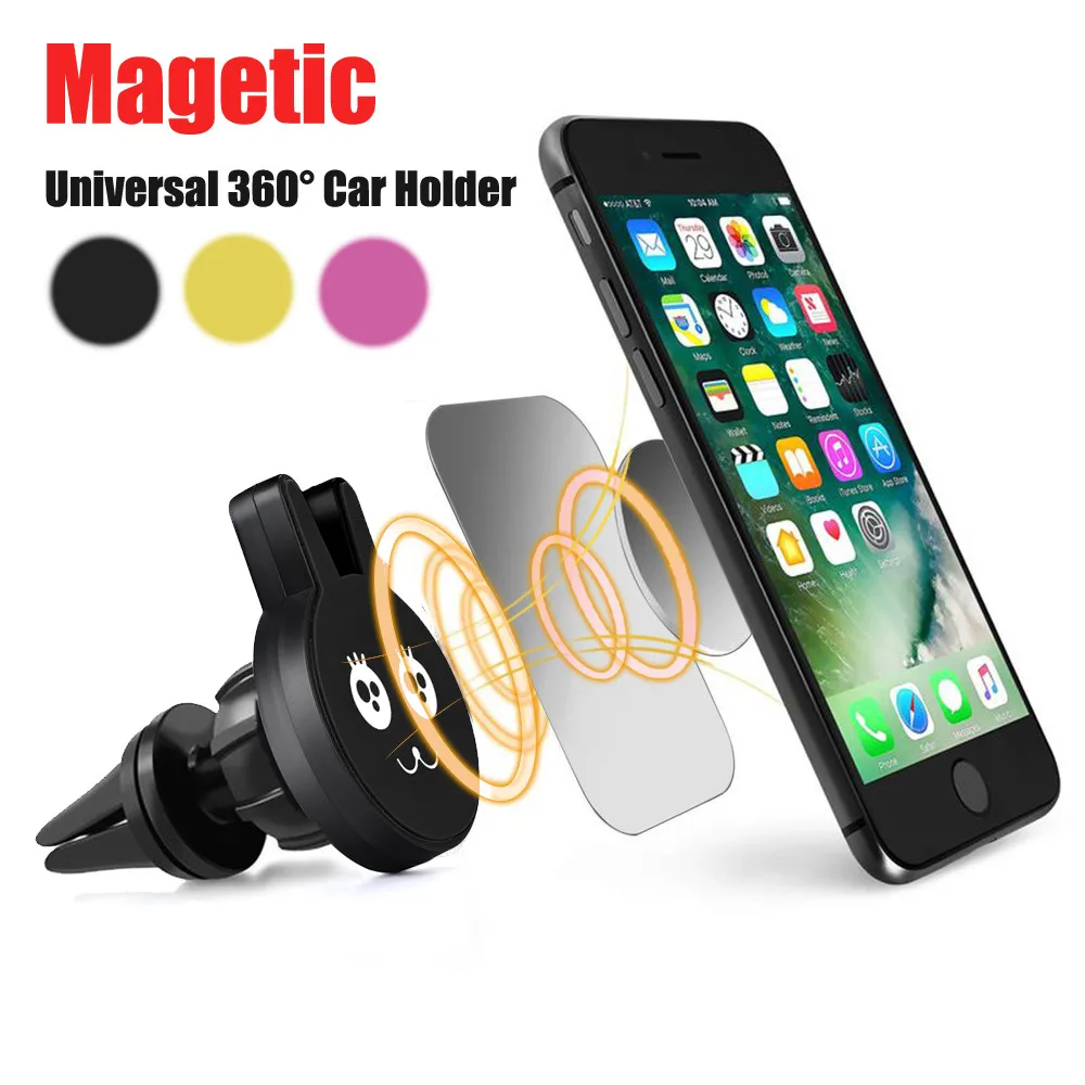 

Car Phone Holder Universal Magnetic Car Air Vent Holder Stand Mount GPS Magnetic Mobile Phone Holder For Mobile Cell Phone GPS