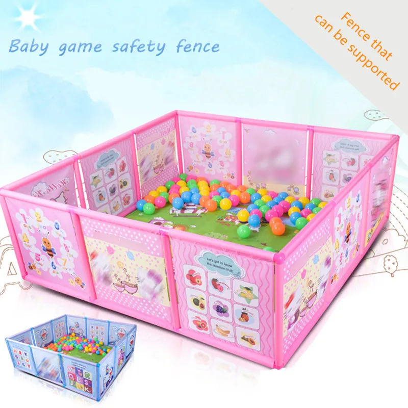  Baby Playpen Fence Plastic Baby Safety Fence Pool Folding Guard Protection Safety Products Infant C