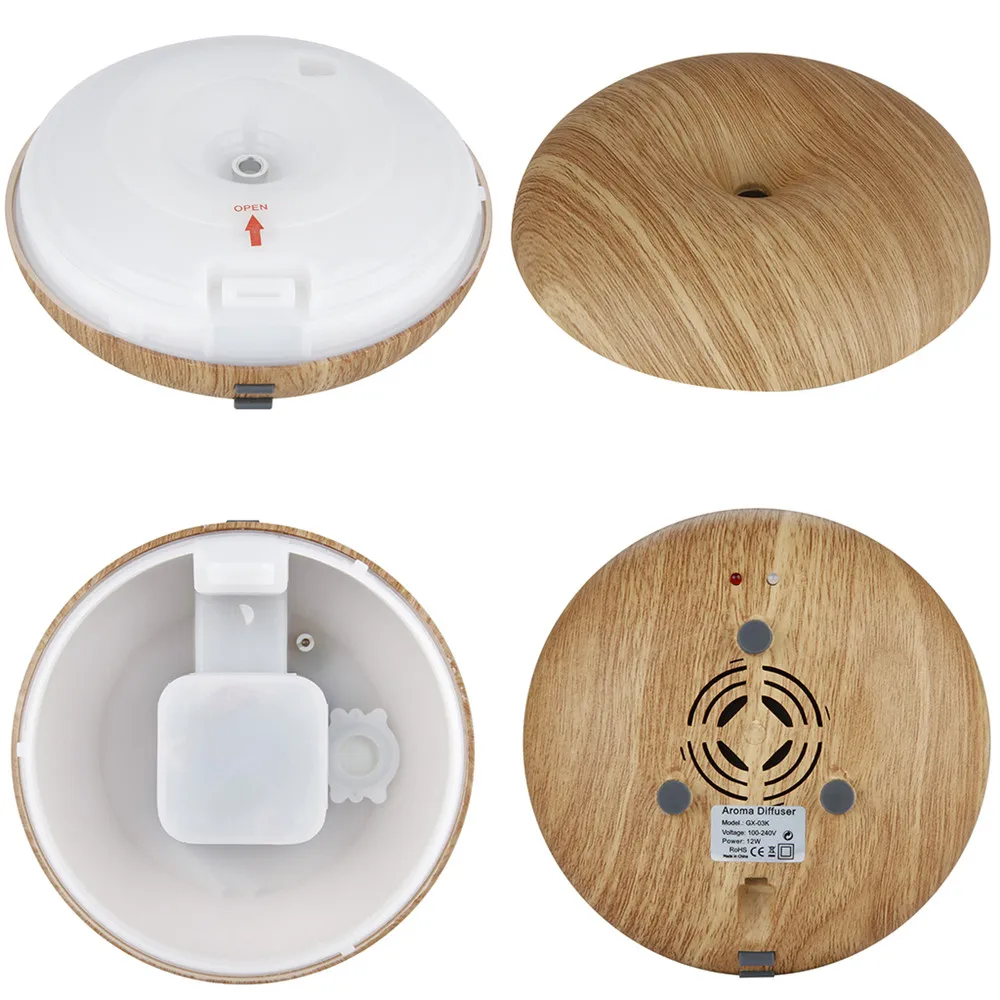 Excelvan Aroma Diffuser Ultrasonic Humidifier Air Mist Aromatherapy Purifier Light Woodgrain GX-03K Hot Sale11