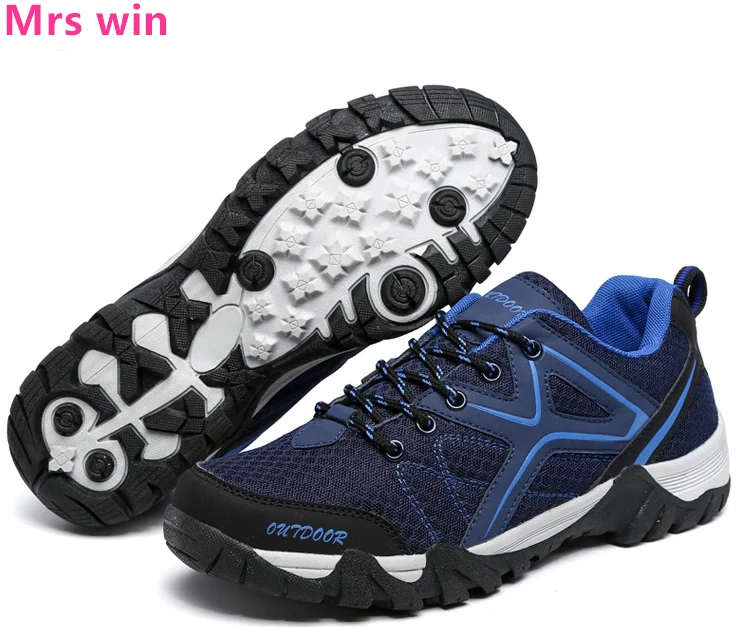 Летние дышащие кроссовки мужские походные туфли Нескользящие износостойкие спортивные горные туфли Спорт на открытом воздухе, Рыбалка обувь