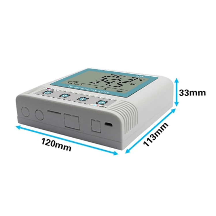 

Temperature and Humidity Recorder Sensor USB High Precision Industrial Cool Cabinet Transmitter for Pharmacy Gsp Greenhouse