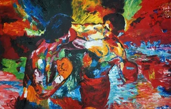 

100% Handpainted Rocky 3 Oil Painting 30x20 NOT a print poster.Box Framing Avail. Apollo Creed