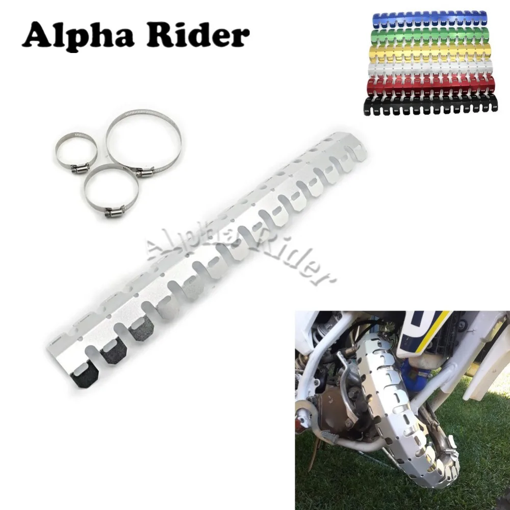 Red Exhaust Muffler Pipe Heat Shield Cover Guard For Honda Yamaha Kawasaki BMW