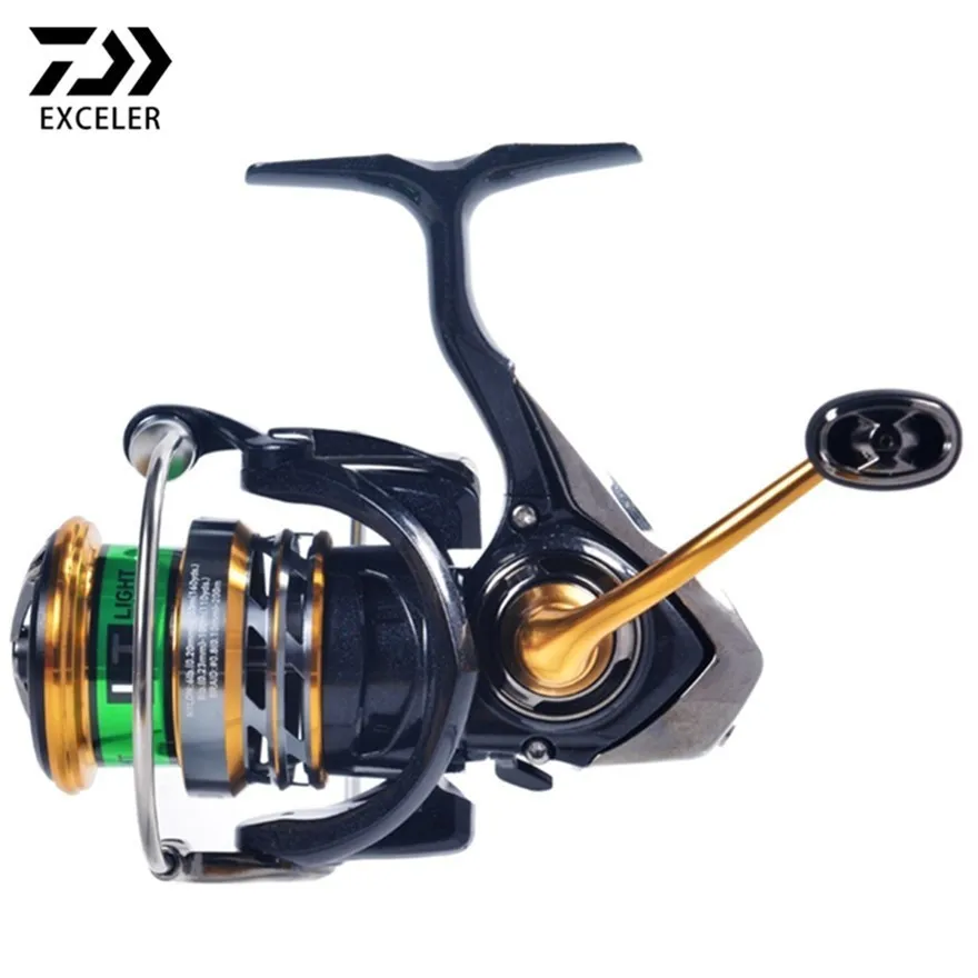 DAIWA EXCELER LT Рыболовная катушка 1000 2000 3000 5000 6000 высокоскоростное соотношение 6,2: 1 металлическая ручка катушка спиннинга для карпа