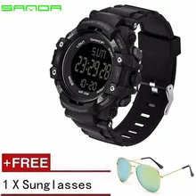 SANDA Модные Военные часы для мужчин водонепроницаемые мужские часы Топ бренд класса люкс спортивные часы Relojes Hombre Relogio Masculino 348