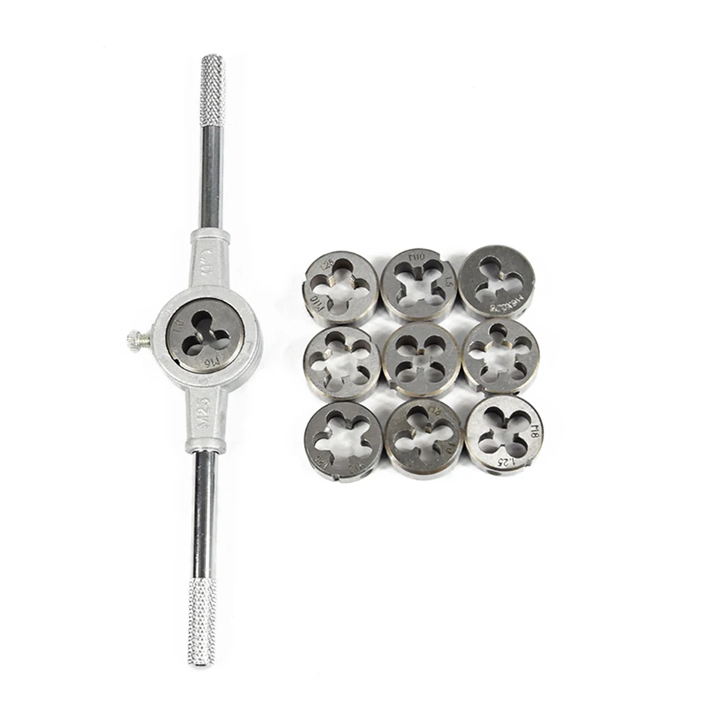 

Tap & Die Set with Screwdriver Tap Wrench for manual processing Measure DIY Carpenter Tools