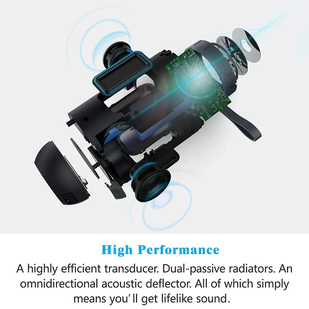 COMISO Bluetooth динамик беспроводной портативный громкий динамик с 12 Вт 360 стерео система объемного звучания IPX5 Водонепроницаемый Динамик для улицы