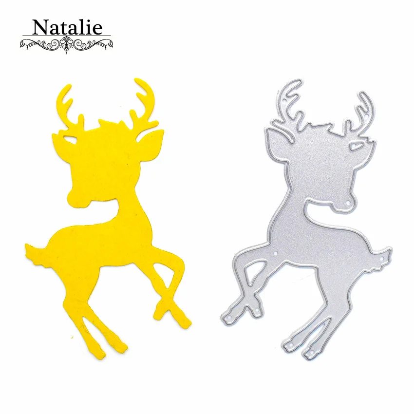 3D Sika Deer металлические режущие штампы трафареты для DIY скрапбукинга фотоальбом