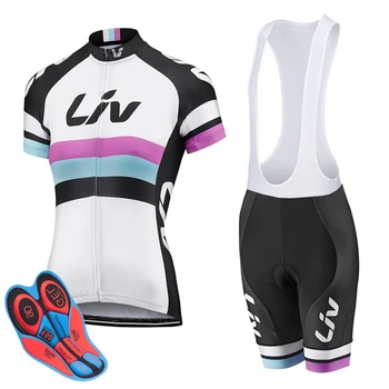 

2017 Cycling Jersey set woman LIV MTB Bike Clothes Summer Bicycle Clothing Cycling Set Maillot Conjunto Ropa Ciclismo