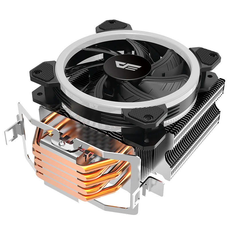 Aigo darkflash L5 LED وحدة المعالجة المركزية برودة المبرد TDP 285 W الحرارة بالوعة AMD إنتل الصامتة 120 مللي متر 4Pin PC CPU تبريد تبريد غرفة تبريد مروحة
