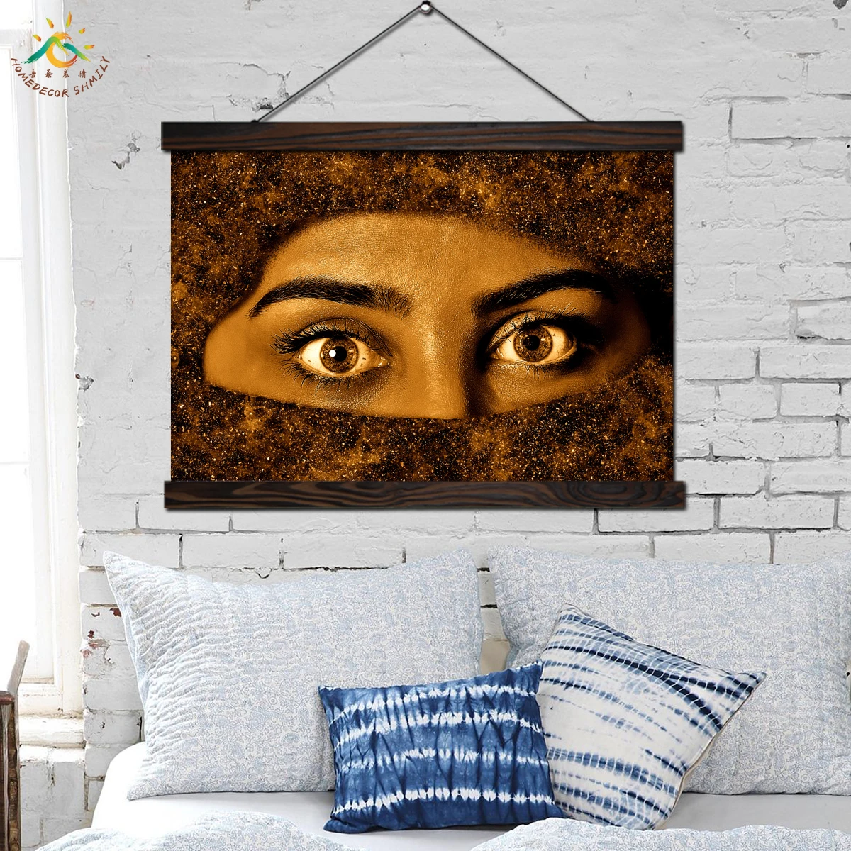 

Tradition Woman Face Wall Art Canvas Prints Painting Frame Scroll Painting Hanging Poster Decorative Picture Art Print Poster