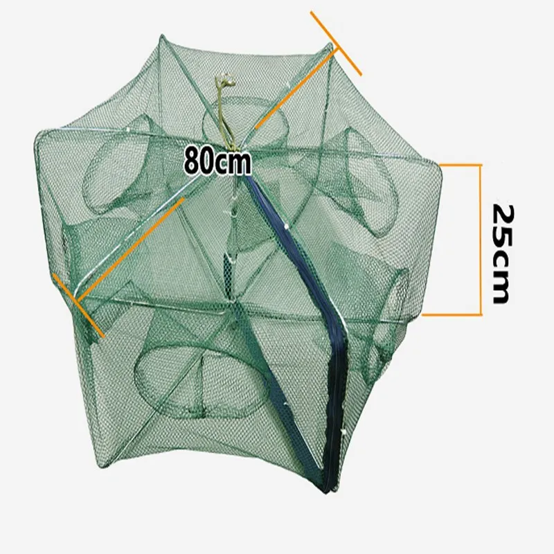 4-16 Отверстие скрытая улучшенная автоматическая рыболовная сеть нейлон креветки Краб Ловушка рыболовный инструмент