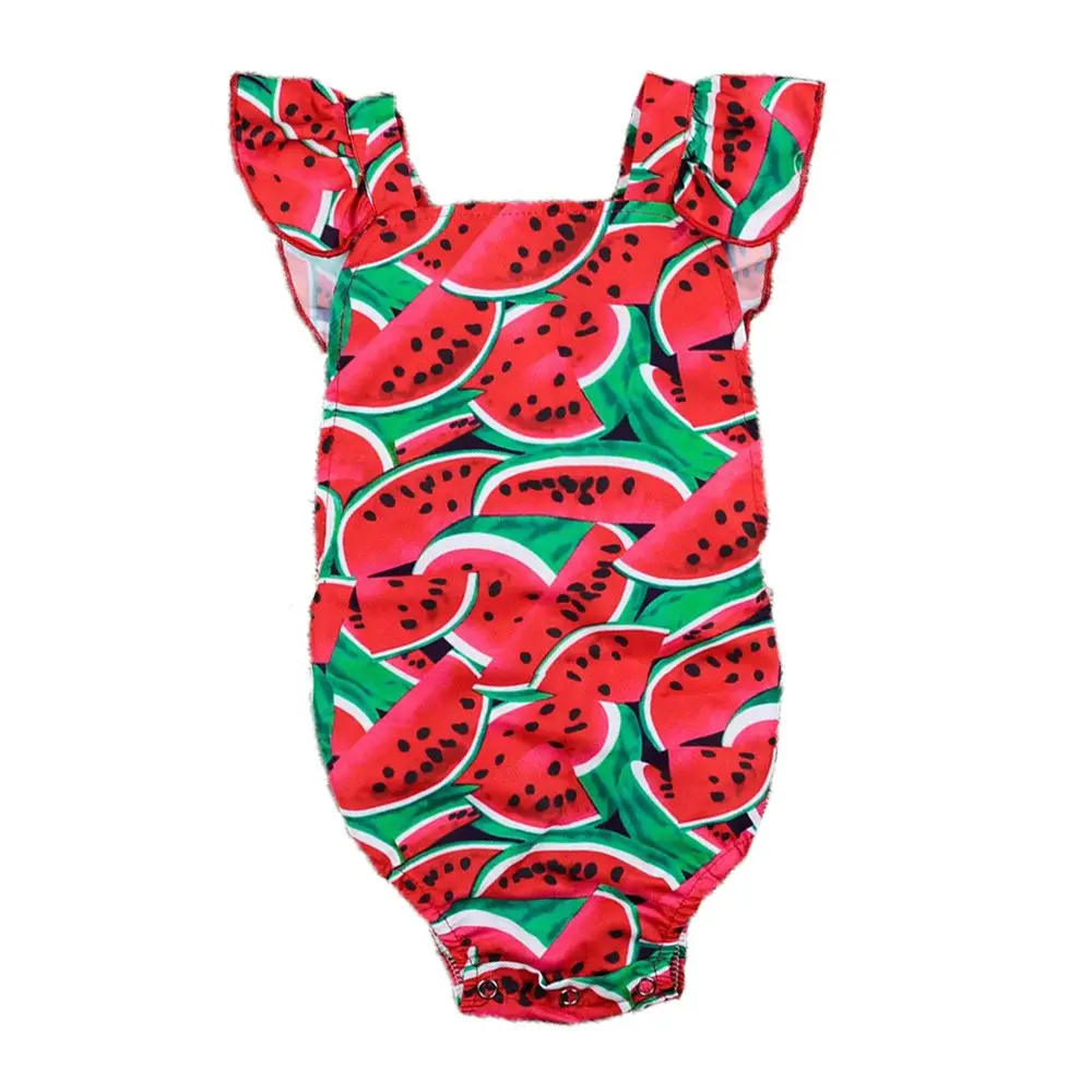 SIRENXI Cute Newborn Baby Girls Watermelon Summer Sleeveless Cotton