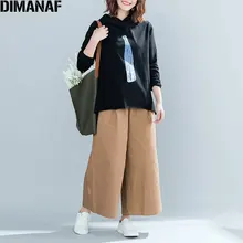 DIMANAF 2018 Plus Size Autumn Women Hoodies Sweatshirts O-Neck Cup Pattern Female Asymmetrical Hems Pullovers Cotton Loose Tops DIMANAF 2018 Plus Size Autumn Women Hoodies Sweatshirts O-Neck Cup Pattern Female Asymmetrical Hems Pullovers Cotton Loose Tops