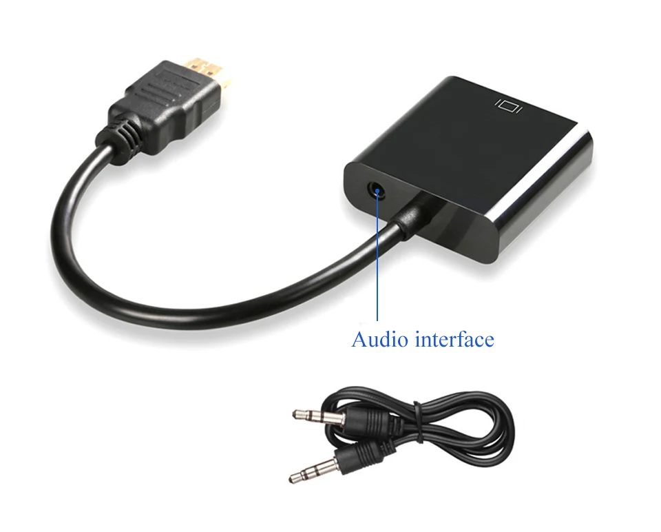 VERI Male to Female 1.4 Version HDMI to VGA Converter HD Adapter Cable for PC Laptop Tablet Support 1080P HDTV TV Video Card (12)