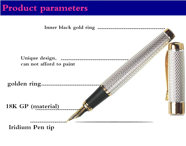 JINHAO, стиль, перьевая ручка, роскошный подарок, металлическая чернильная ручка, можно выбрать красивую подарочную коробку или с черной ручкой в упаковке