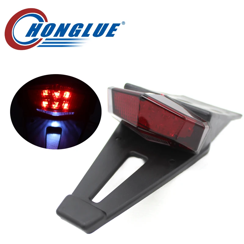 Motorcycle Tail Lights Bike Rear Fender LED taillight Brake Stop Light