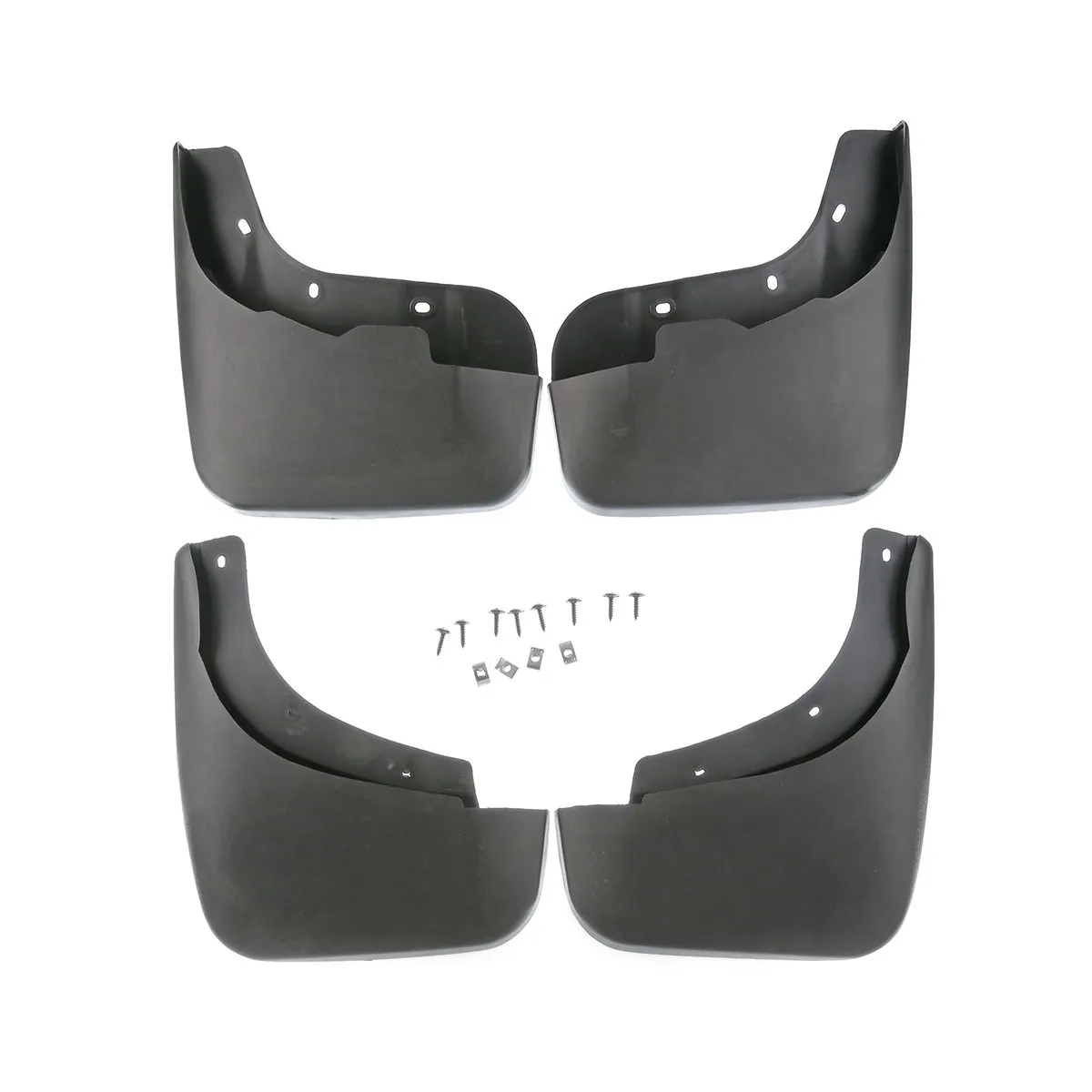 Set of 4 Front and Rear Splash Guard Mud Flaps for Audi Q7 2010-2015