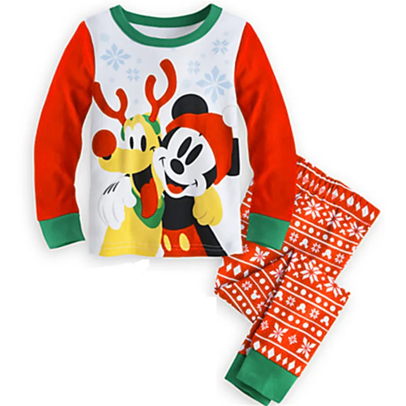 

2018 Baby Boys Girls Christmas Pajamas Kids Long Sleeve Xmas PJS Cotton Pajamas Children Autumn Clothing Set Free Shipping