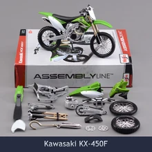 1/12 масштаб Brinquedos Diy сборка модель мотоцикла Игрушка Kawasaki Kx-450f головоломка для ребенка подарок или Коллекция с коробкой diy001