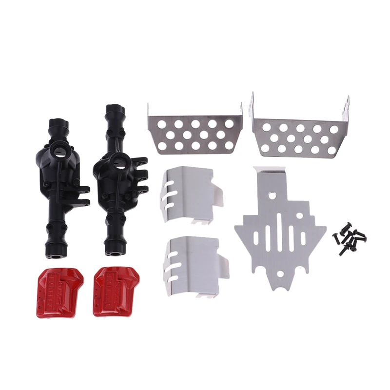 

Front & Rear Axle Housing +Diff Cover +Chassis Skid Plate For Traxxas Trx4 Rc Crawler Upgrade Parts
