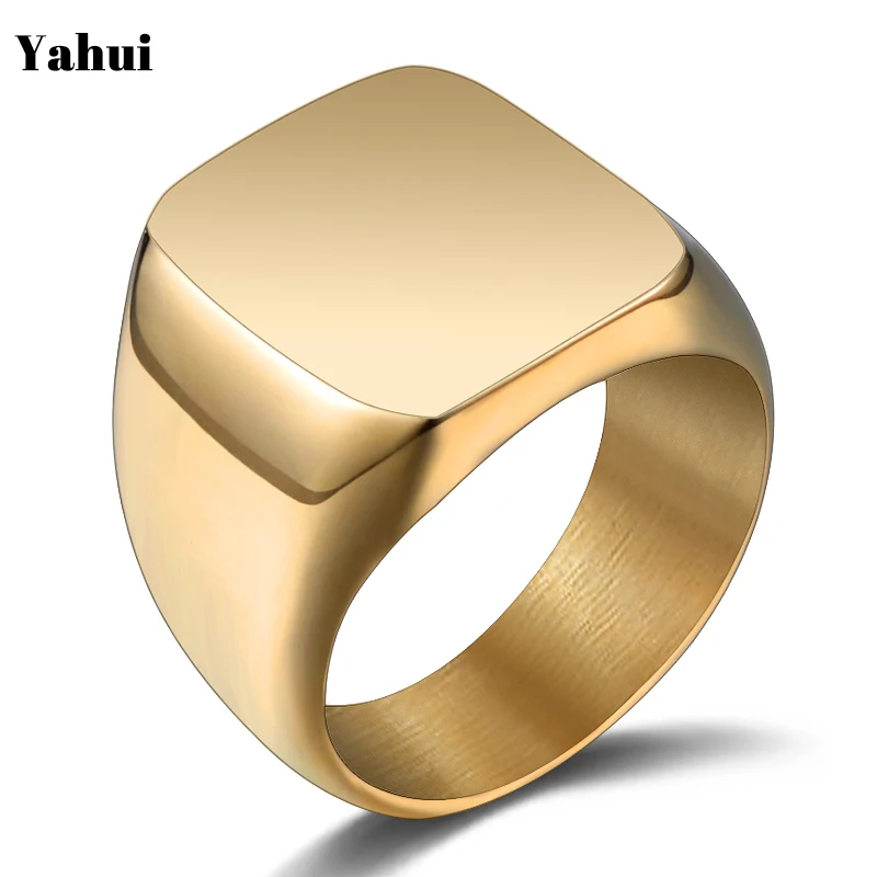 

Yahui Titanium steel ring men's fashion Europe and America simple personality ring bright body jewelry wholesale men's