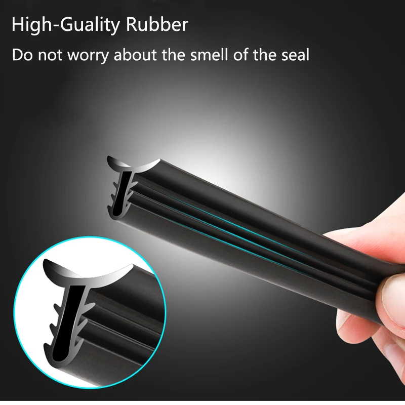 car number plate Car Rubber Sound Seal Strip 1.6M U Type Dashboard Insulation Auto Windshield Edges Gap Sealing Strips Cars Interior Accessories leather seat covers