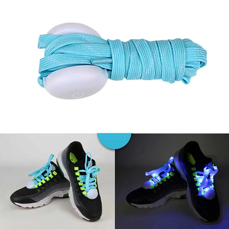 

Cool Men Women [Popular Light Up LED Shoelaces Party Glowing Night Running Shoe Laces Club Highlight Luminous Shoelace