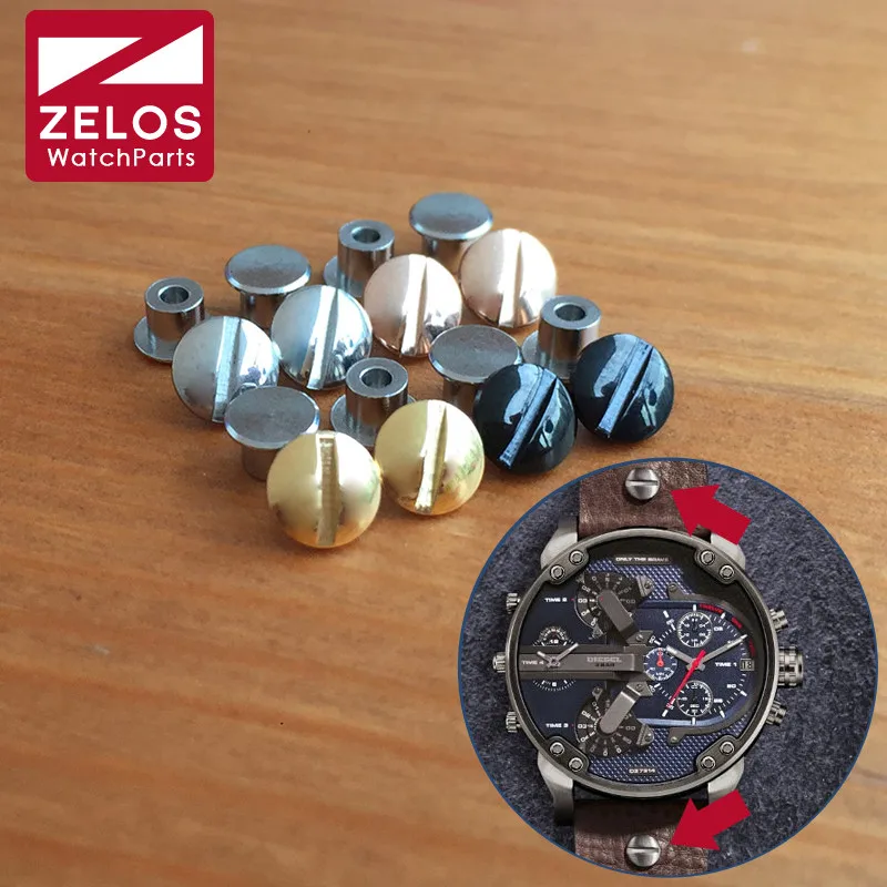 2pcs set Fix Watch Screw For Diesel Dz Big Daddy Watch Band strap belt Rivet Parts Repair Tools Kits AliExpress