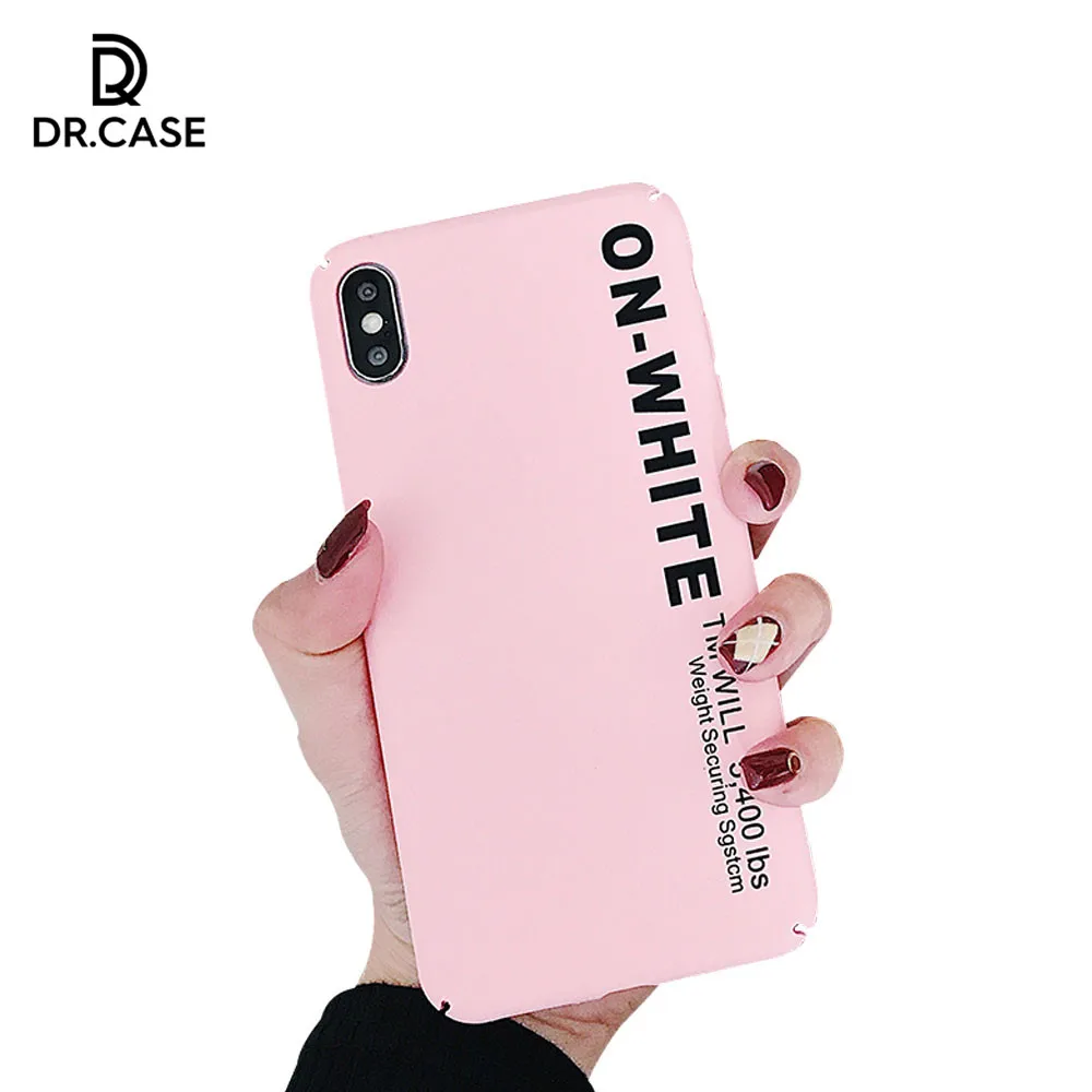 DR.Case Anti-fingerprint Letter Pattern Case For Xiaomi Mi 9 Se 8 Lite A1 A2 6X 5X 6 5 Capinhas Capa |