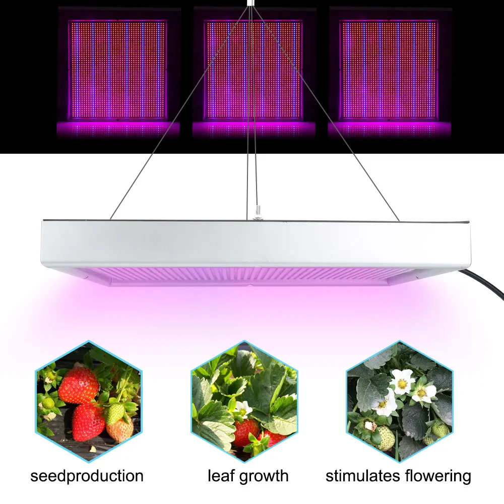 Светодиодный светильник для выращивания растений, полный спектр, для помещений, для теплицы, светодиодный светильник для выращивания растений, цветов, выращивания рассады, комнатных растений