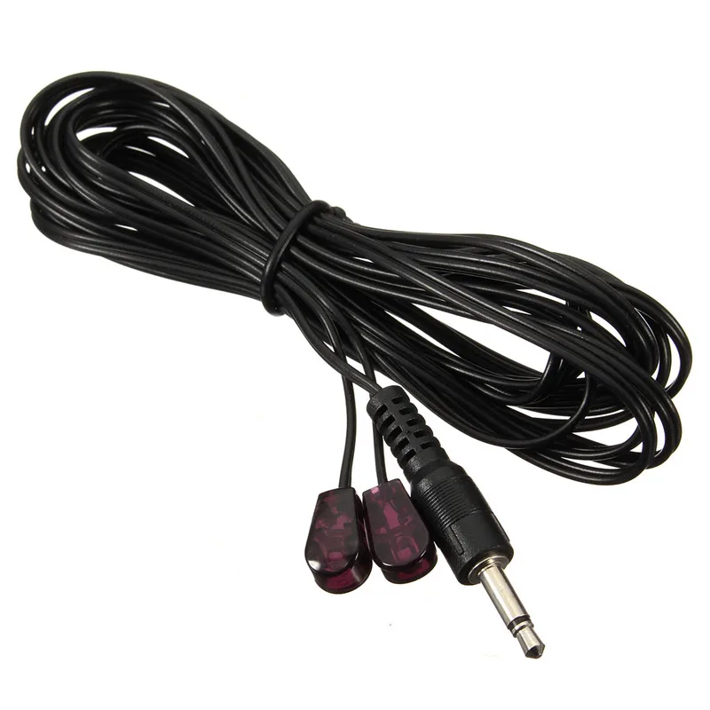 Brand New Black 3 Metre Dual Infrared (IR) Emitter Extension Cable With